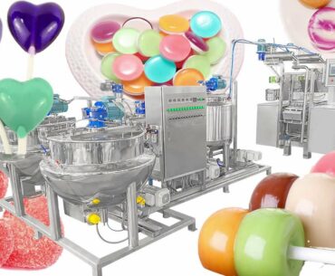 How to make gummy candy? Vitamin Nutrition THC CBD soft candy production line making machine