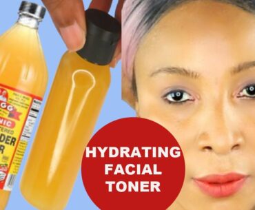 HOW TO MAKE VITAMIN C APPLE CIDER VINEGAR FACIAL TONER, TIGHTEN, AND HYDRATES THE SKIN