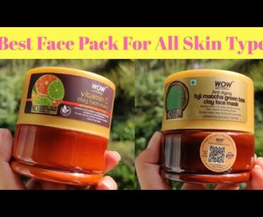 Best Clay Face Pack For All Skin Type l Vitamin C Face Pack OR Fuji Matcha Green Tea l Worth Buying?