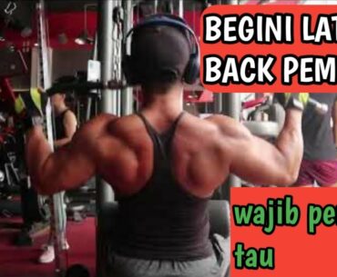 latihan back di gym pemula