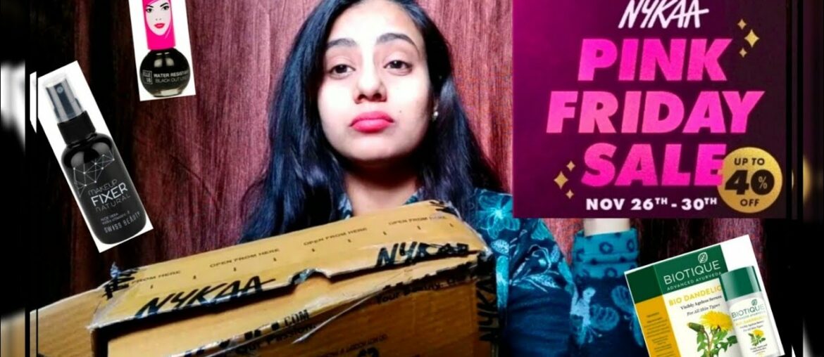 Nykaa Pink Friday Sale haul 2020 | Huge discount | Affordable makeup products |