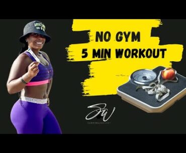 No Gym | 5 minute Workout At Home.