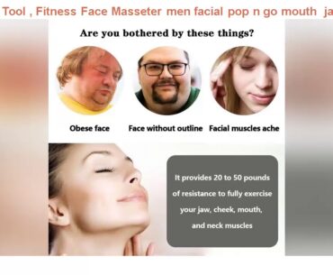 Fitness Face Masseter men facial pop n go mouth  jawline Jaw Muscle Exerciser chew ball chew bite