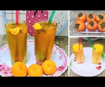 Japani Fruit / Kaka Fruit juice | Orange Punch | Persimmon mocktail | Immune Booster Drink