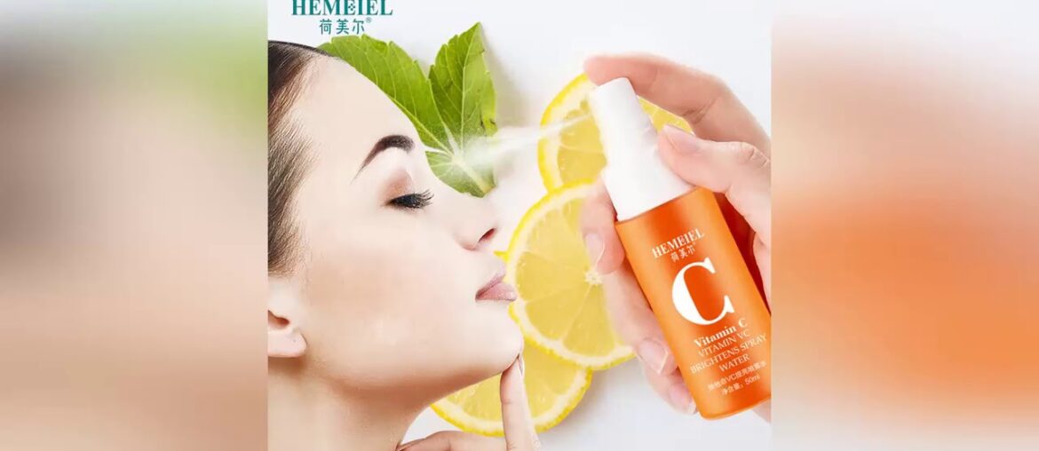 HEMEIEL Vitamin C Facial Serum Brightening Spray Moisturizing Face Serum Shrink Pores Oil Control