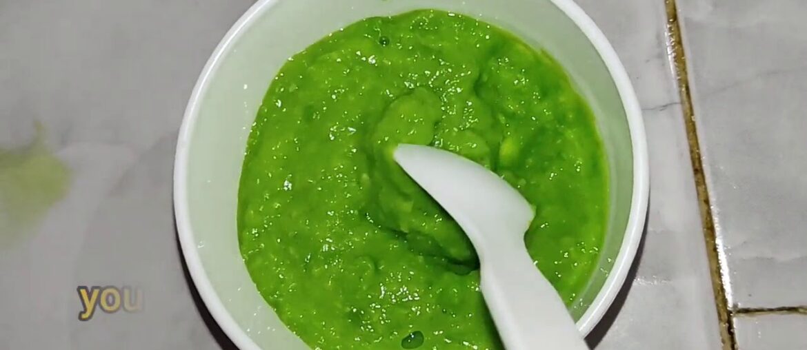 Peas"matar"puree for baby 5+upto month