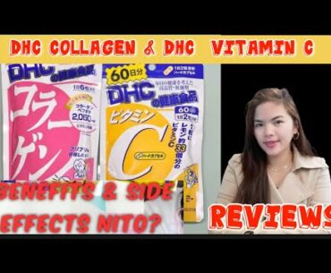 Dhc collagen & Dhc vitamins C  Review #Anti-aging #Minimizes pores #Moisturized skin