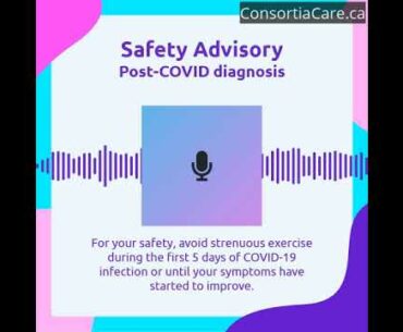 Taking care after a new diagnosis of COVID-19 (Self-care safety video)