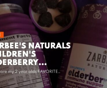 Zarbee's Naturals Children's Elderberry Immune Support* with Vitamin C & Zinc, Natural Berry Fl...