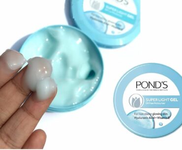 Ponds Super Light Gel Oil Free Moisturiser with Hyaluronic Acid And Vitamin E/Good For Oily Skin.