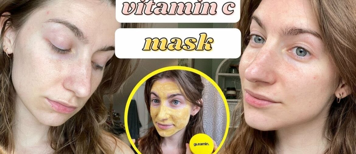 Gleamin Vitamin C Face Mask For Bright Glowing Skin