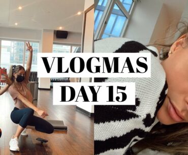 VLOGMAS DAY 15: minimal makeup routine, training leg day, & my happy pills