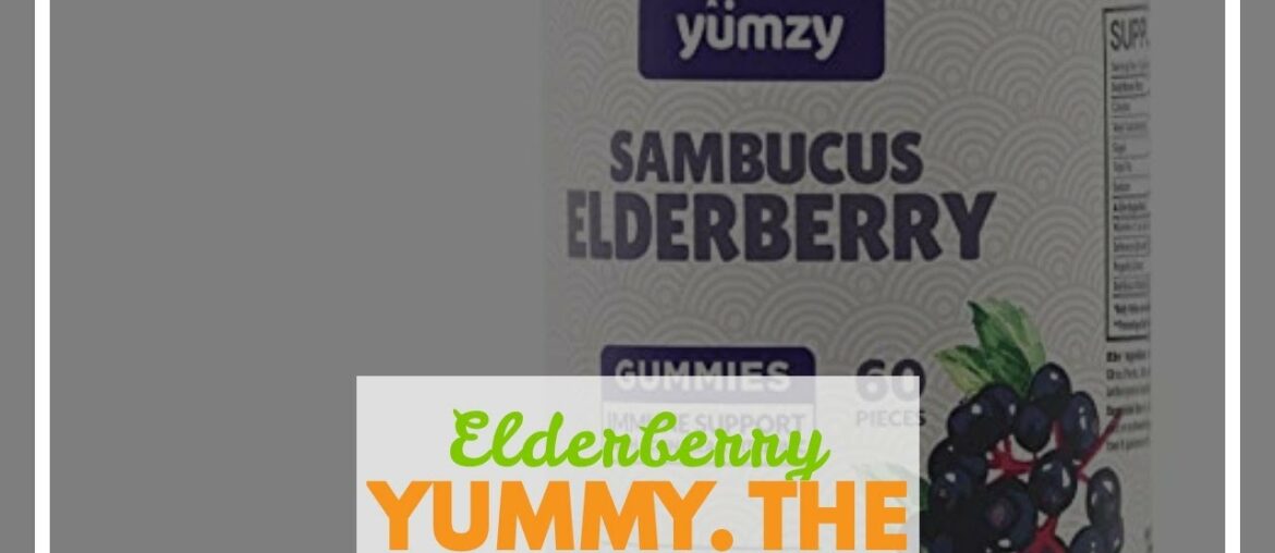 Elderberry Gummies 75mg by Zena, with Vitamin C & Zinc for Immune Support, Powerful Antioxidant...