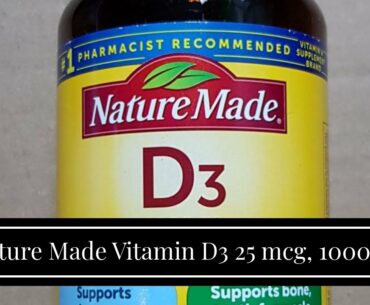 Nature Made Vitamin D3 25 mcg, 1000 IU (1Pack 650 Softgels)