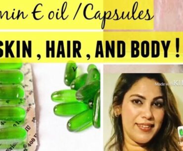 Five uses of vitamin E capsules to get glowing n beautiful skin|#vitaminecapsules #skincareroutines