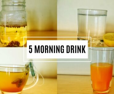 5 Healthy Morning Drinks For Glowing Skin, Detoxification, Health, Fitness , Weight loss. Lifestyle