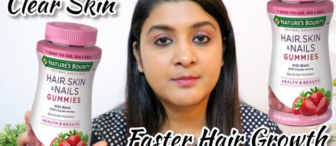 Best Supplement For Faster Hair Growth and Clear Skin |Nature's Bounty Hair Skin and Nails Review
