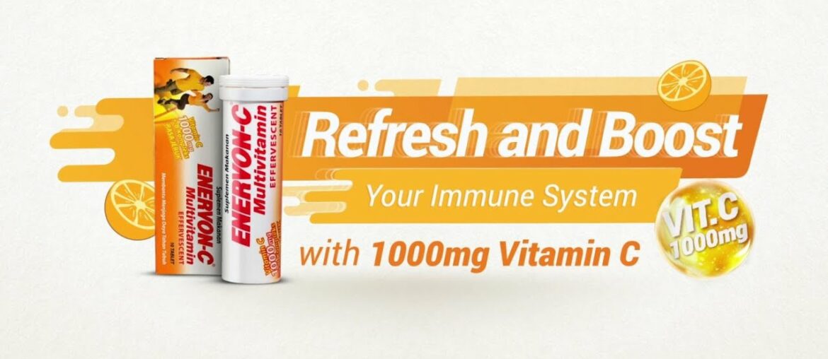 Enervon-C Effervescent : Refresh and Boost Your Immune System with 1000mg Vitamin C