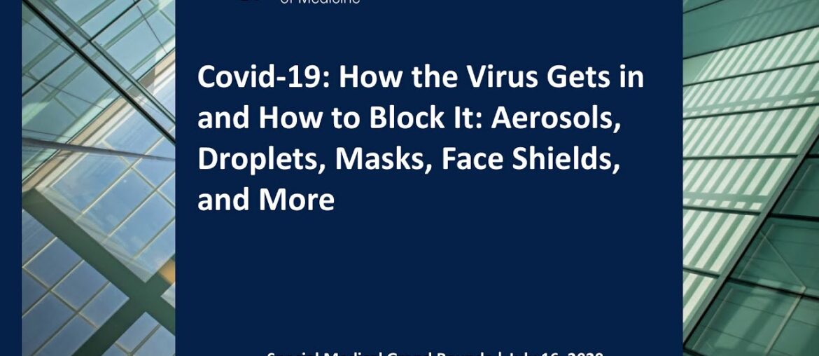 Covid-19: How the Virus Gets in and How to Block It: Aerosols, Droplets, Masks, Face Shields, & More