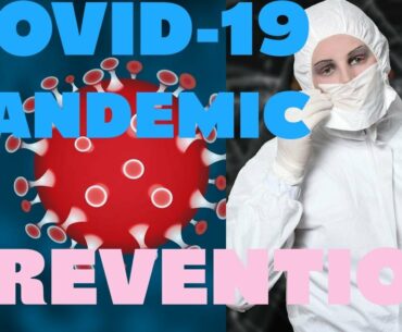 Covid-19 Pandemic Corona Virus Prevention. Stay Home, Hand Washing, Sanitizer, Mask & Distancing.