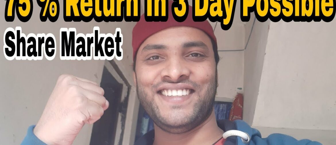 I Made 75% In 3 day, Share Market || Stock Market