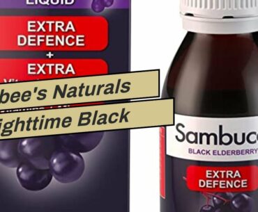 Zarbee's Naturals Nighttime Black Elderberry Immune Support Highly Concentrated Syrup with Mela...