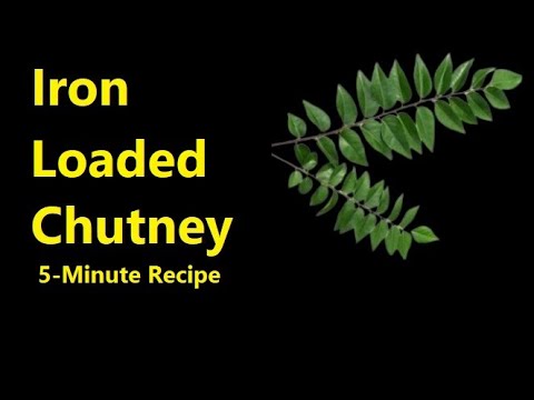 Curry Leaves Chutney 5-minute Recipe | Iron Increase Food Recipe | Rich in Iron, Fiber and Vitamin E