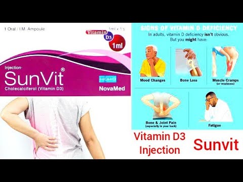 Sunvit vitamin D3 Injection uses