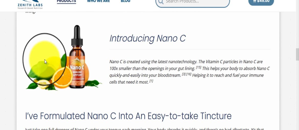 Nano C Zenith Labs | Nano C Review | Nano C Immune Support Reviews