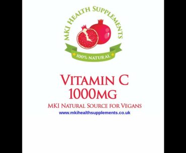 Vitamin C 1000.mg Suitable for Vegans & Vegetarians 100% natural source by MKI Health Supplements UK