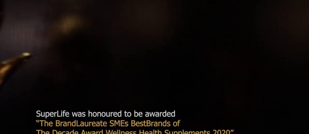 The BrandLaureate SMEs BestBrands of The Decade Award Wellness Health Supplements 2020