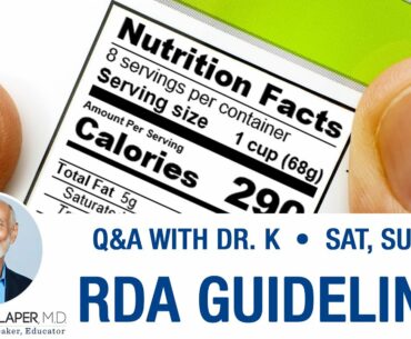 RDA Guidelines - Making Sense Of The Recommended Daily Allowance