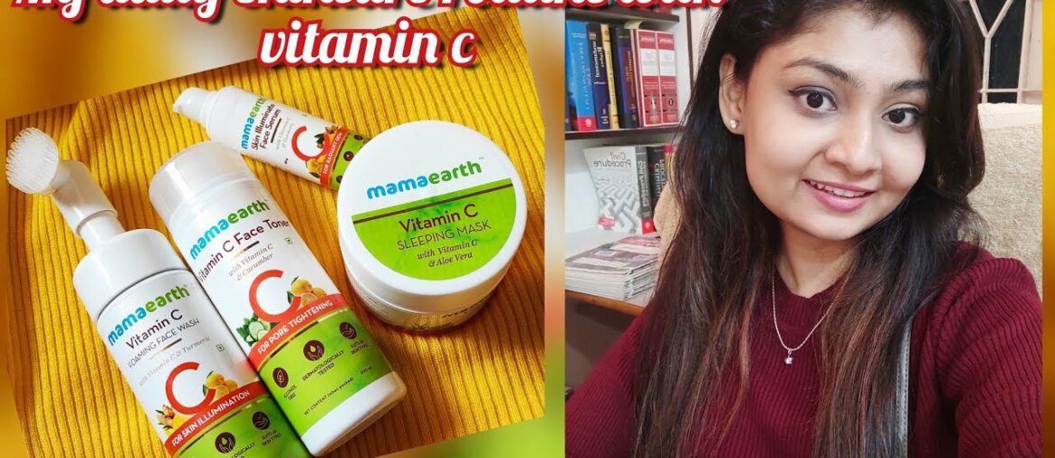 Morning skincare Routine | Beauty Hacks | vitamin c for glowing skin |  mamaearth products review