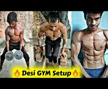 Best Desi Village Boy Workout || Muscular Village Bodybuilder || Desi GYM Setup