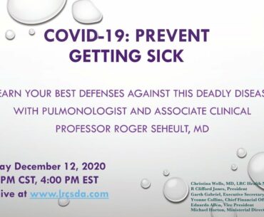 COVID-19: PREVENTING GETTING SICK