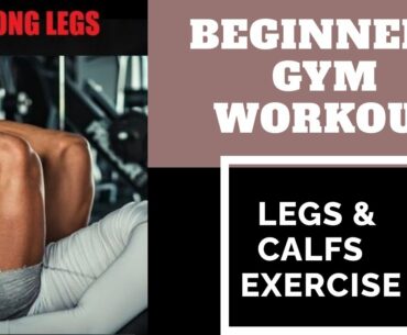DAY13 | COMPLETE LEGS AND CALFS WORKOUT FOR BEGINNERS| BEGINNERS GYM WORKOUT|MUSCLES BUILDING SERIES