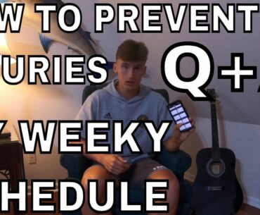 HOW TO PREVENT INJURIES? WHATS MY WEEKLY TRAINING SCHEDULE? Q+A