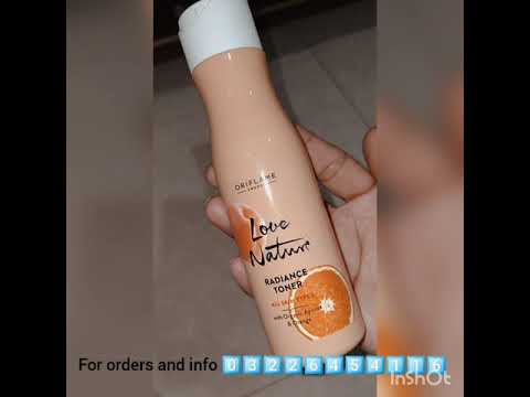 Oriflame love nature energising radiance toner | vitamin C|  glowing skin