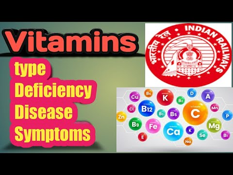 type of Vitamins and its diseases