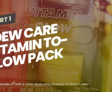 I DEW CARE Vitamin To-Glow Pack Skin Care Set  Brightening Starter Kit