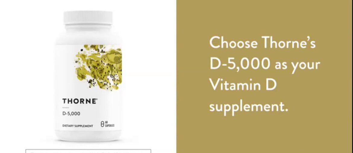 Thorne Research - Vitamin D-5000 - Vitamin D3 Supplement (5,000 IU) for Healthy Bones and  DSN