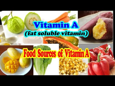 (continuation of vitamin A)  Food Sources of Vitamin A