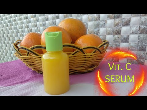 DIY Vitamin C Face Serum at home | Orange Serum for face | How to make Vitamin C serum at home