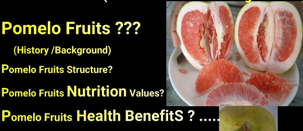 Pomelo Fruits(Citrus Maxima Or Big Lemon)History Background/Nutrition Values/Health Benefits/effects