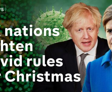 Covid-19: UK nations tighten Xmas rules - amid fears new strain speeds up spread