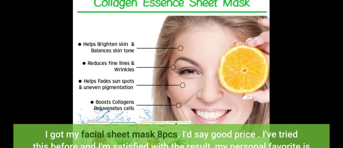 Vitamin C Collagen Natural Essence Face Mask Beauty Facial Mask Sheet Mask Korea Skin Care Prem...