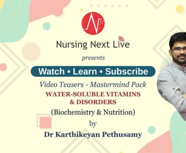 Watch, Learn & Subscribe: Video Teaser of Biochemistry & Nutrition by Dr Karthikeyan Pethusamy