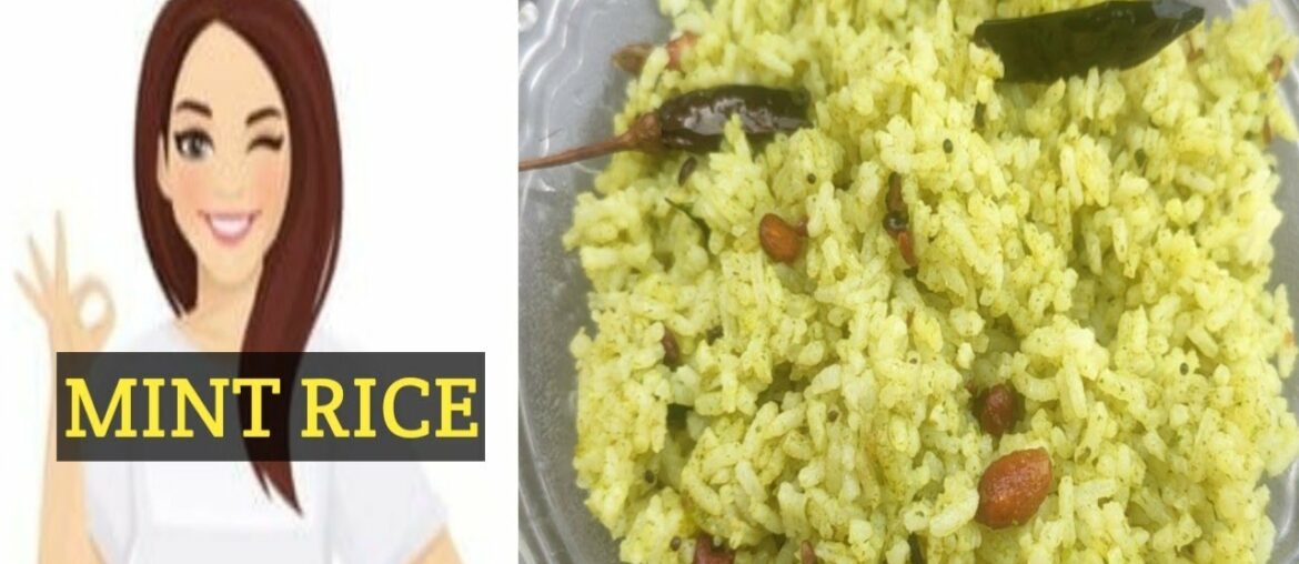 Tasty and healthy pudina rice/mint is particularly good source of vitamin A