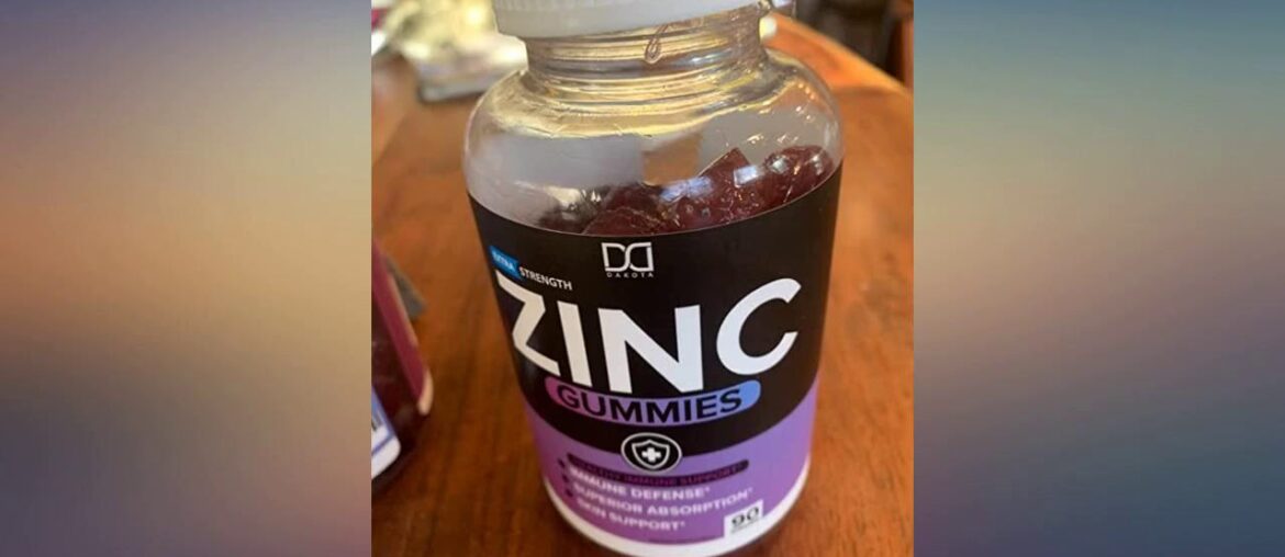 (180 Gummies) Zinc Gummy Chewable Vitamin Supplements 30mg with Echinacea for review