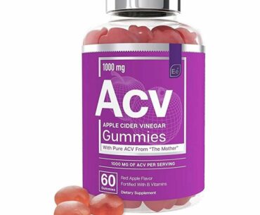 Apple Cider Vinegar Gummies from The Mother - All-Natural, Vegan ACV with Folic Acid and Vitamin B6